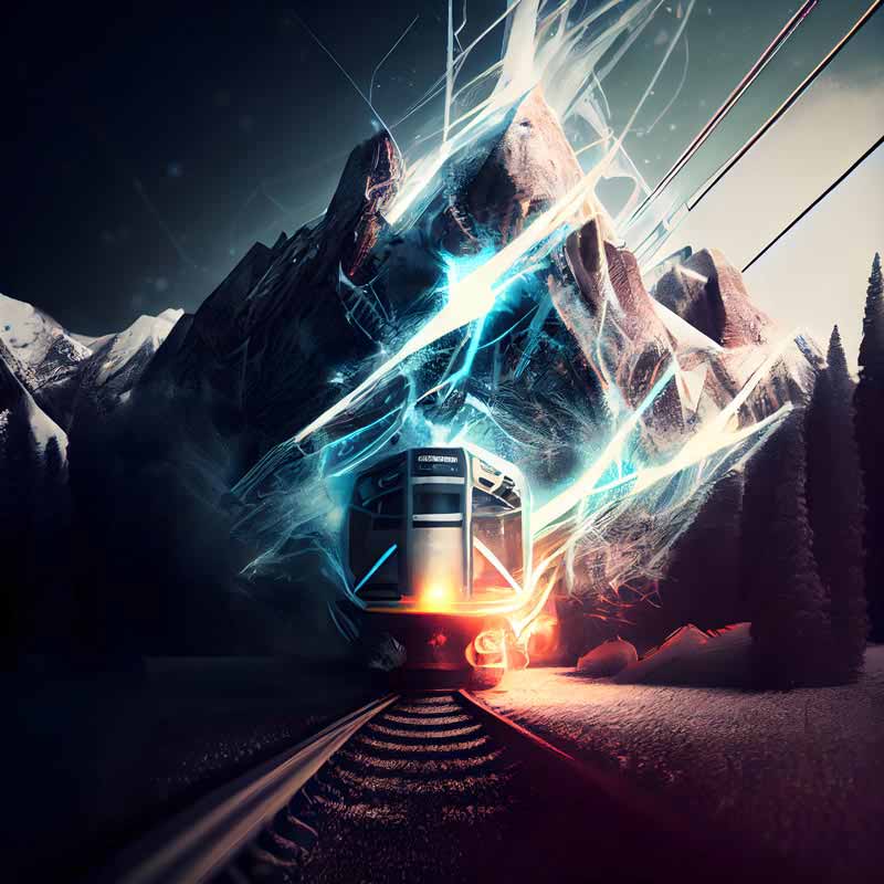 عکس قطار رعد آسا