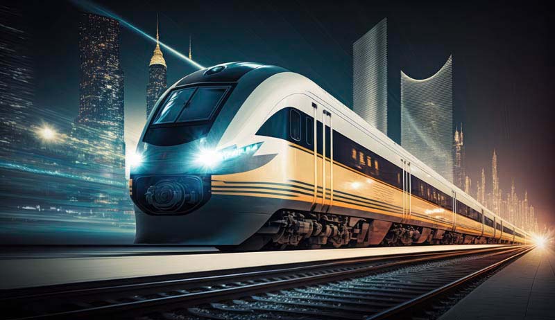 عکس قطار مدرن سریع