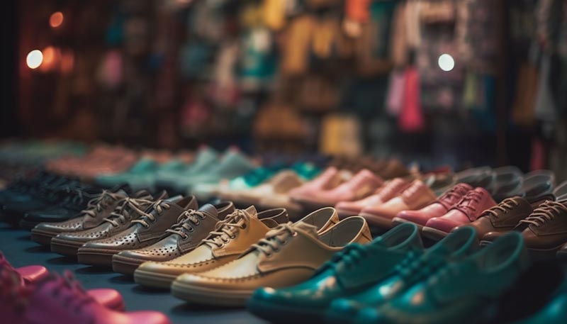 عکس لارج فرمت کفش فروشی