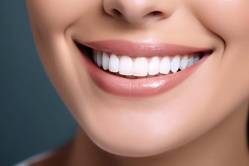 عکس با کیفیت دندان های خانم