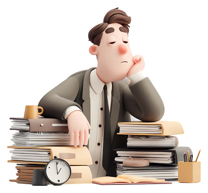 دانلود طرح کار زیاد و خستگی