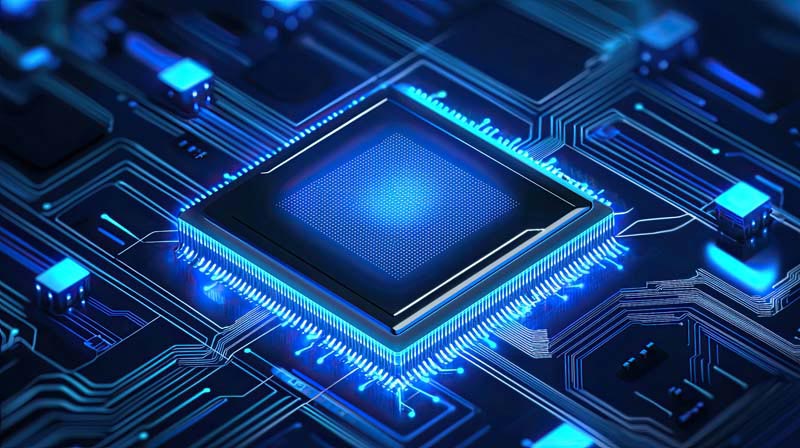 عکس cpu آبی قدرتمند