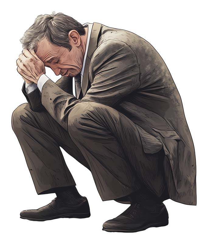 دانلود طرح مرد نشسته ناامید
