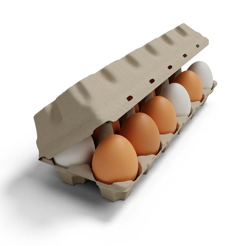 طرح لایه باز شانه تخم مرغ در دار
