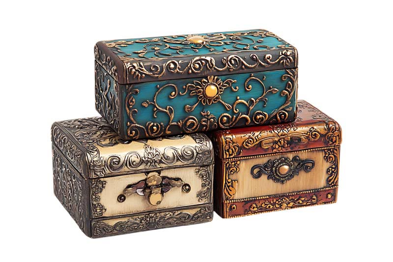 طرح گرافیکی سه عدد جعبه جواهر