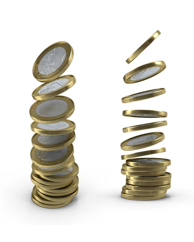 طرح گرافیکی سکه های یورو