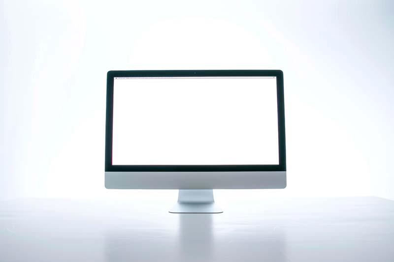  عکس با کیفیت کامپیوتر اپل سفید و مشکی