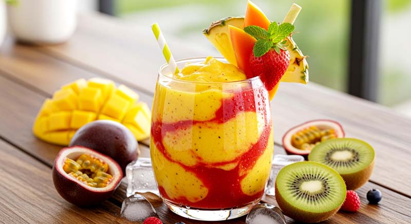 تصویر زیبا از آبمیوه مخلوط