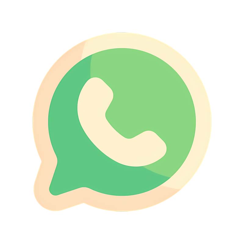 دانلود طرح آیکون پیامرسان واتساپ سبز و کرمی
