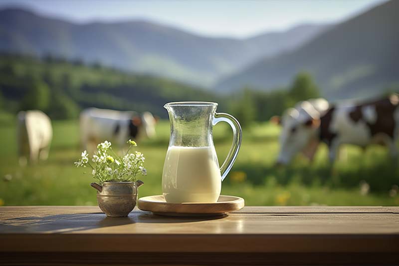 عکس با کیفیت از دوغ و گلدان مسی