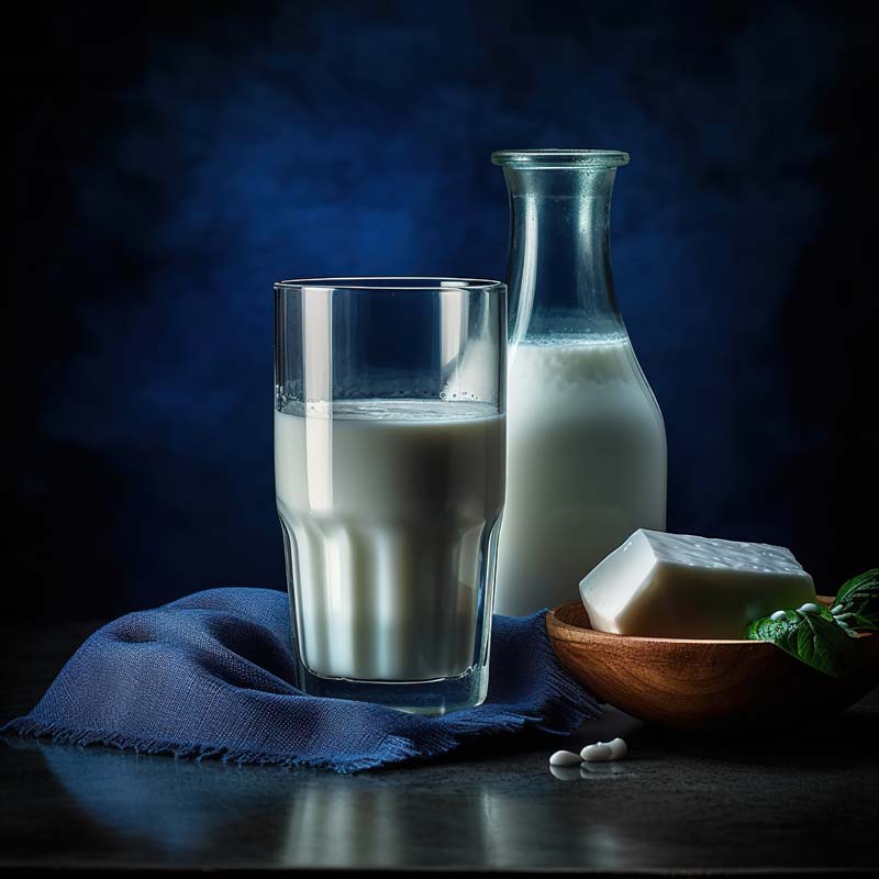 عکس لارج فرمت از شیشه و لیوان شیر