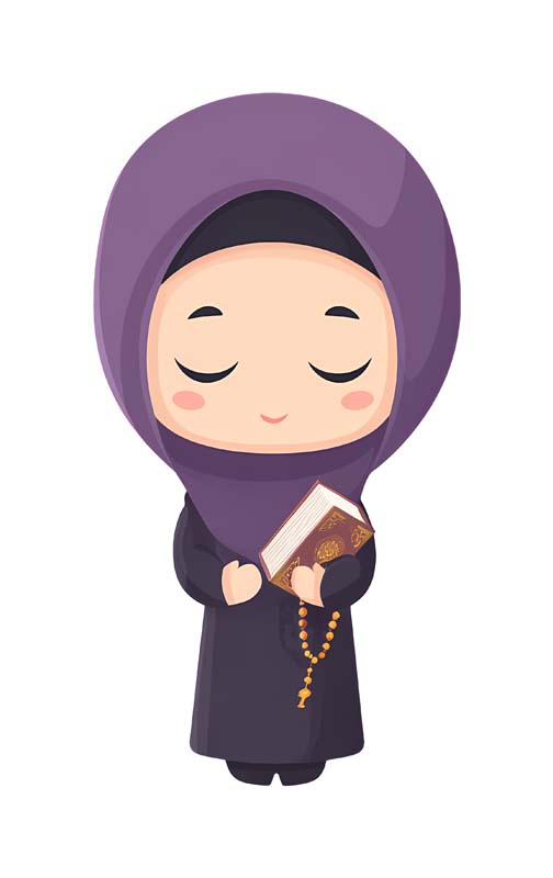 دانلود طرح زیبای گرافیکی دختر با قرآن