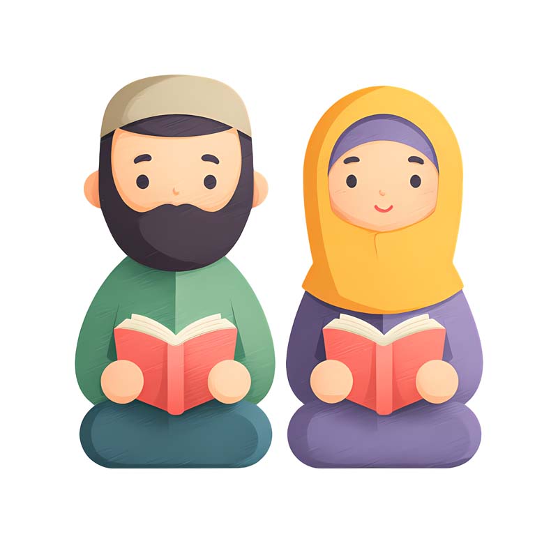 دانلود طرح زیبای گرافیکی خانم و آقای قاری