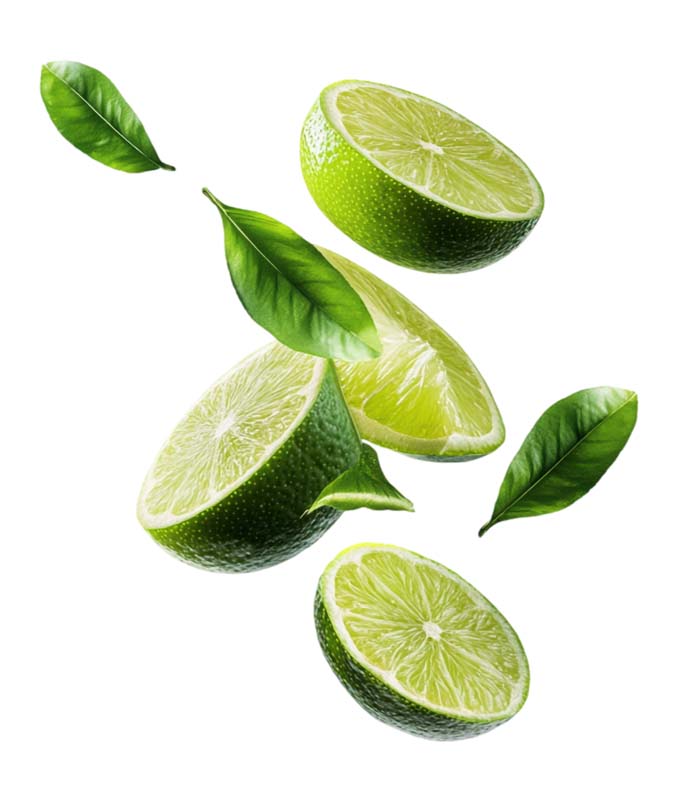 طرح دوربری شده لیمو های برش خورده