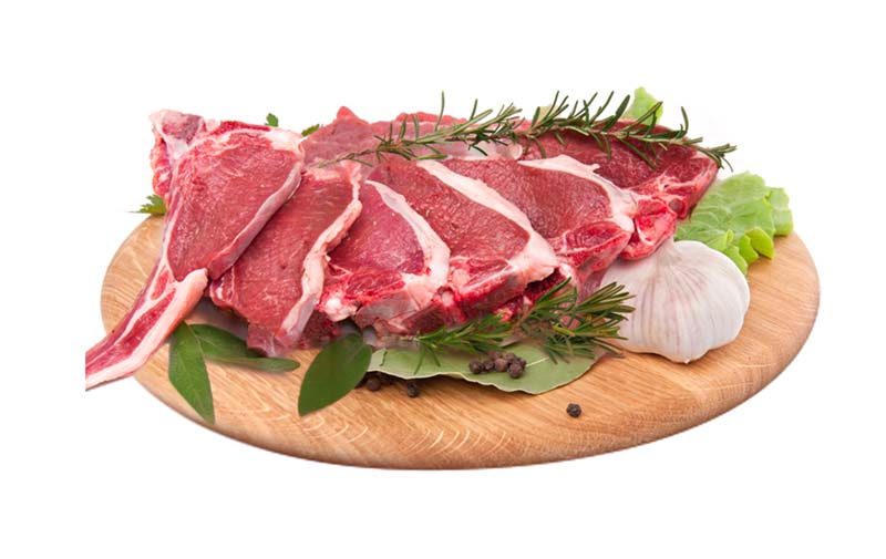 طرح دوربری شده گوشت قرمز ورق شده