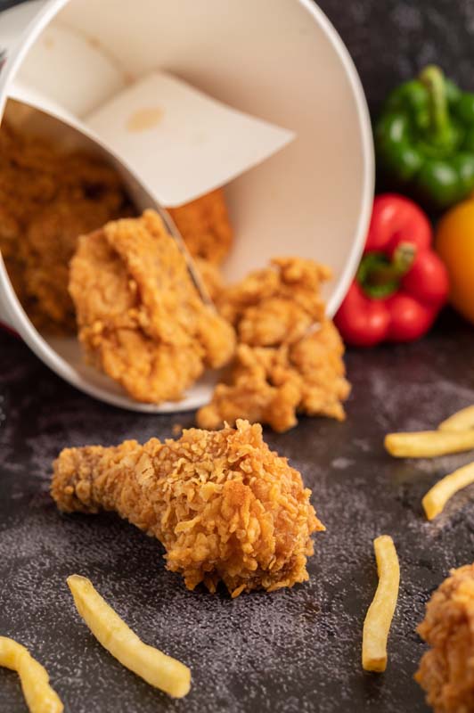 عکس لارج فرمت از مرغ سوخاری