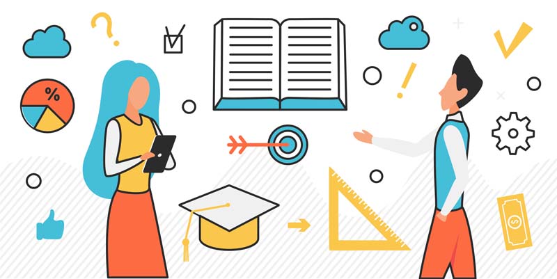 دانلود وکتور مفهومی درس خواندن