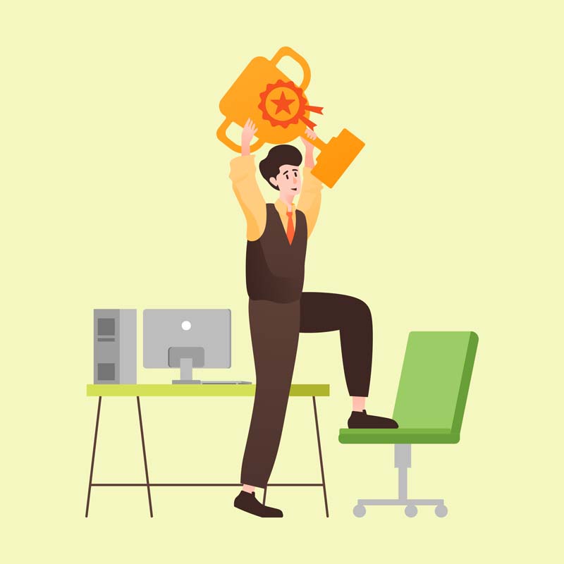 دانلود وکتور مفهومی موفقیت در کسب و کار