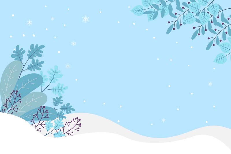 طرح لایه باز پس زمینه آبی زمستانی