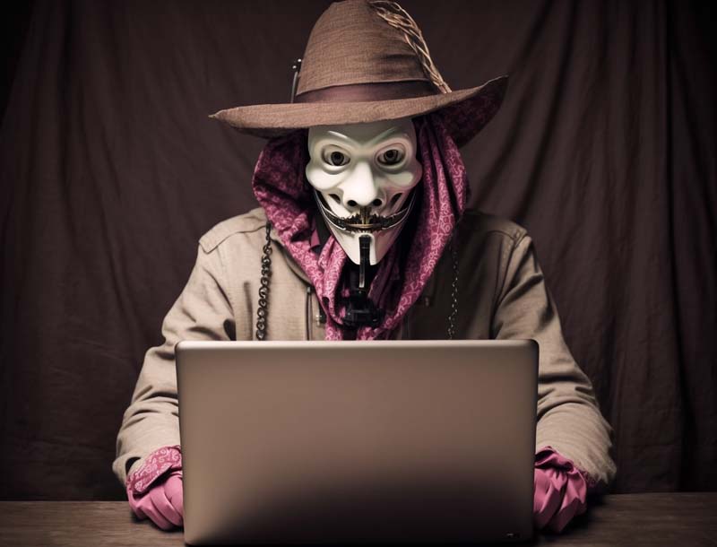 دانلود تصویر با کیفیت هکر حرفه ای با کلاه و ماسک
