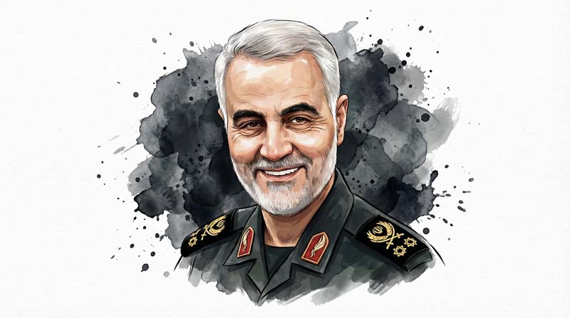 تصویر نقاشی حاج قاسم