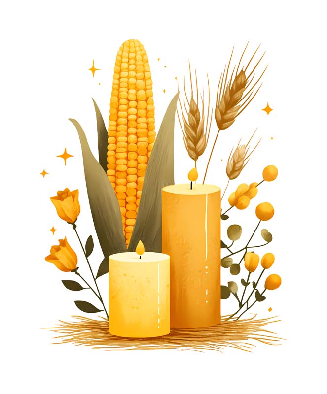 دانلود طرح شمع و ذرت