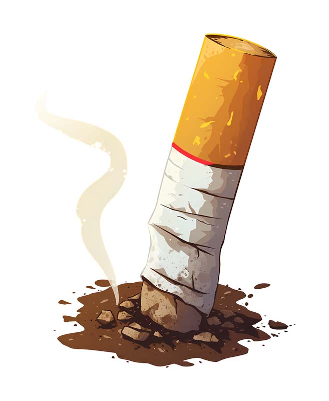 دانلود طرح سیگار خاموش شده