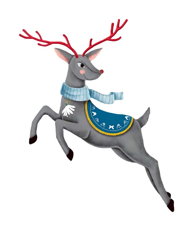 دانلود طرح گوزن کریسمس