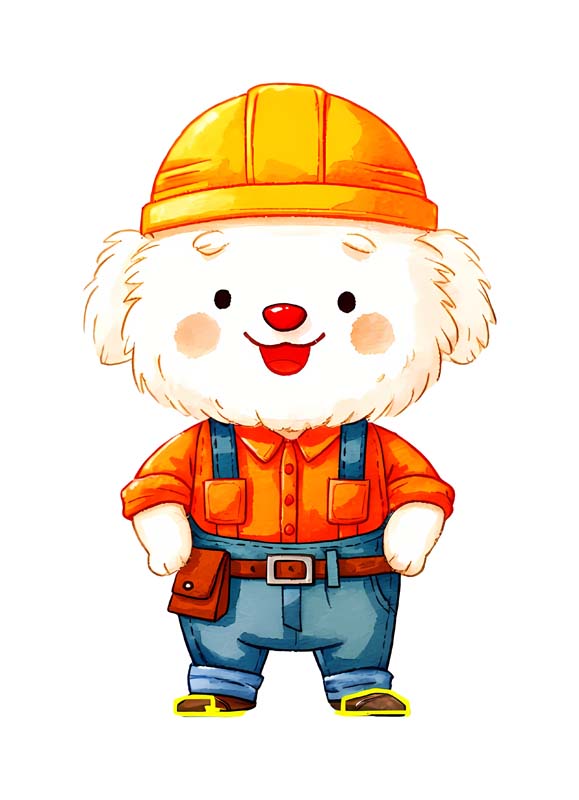 دانلود طرح سگ کارتونی مهندس