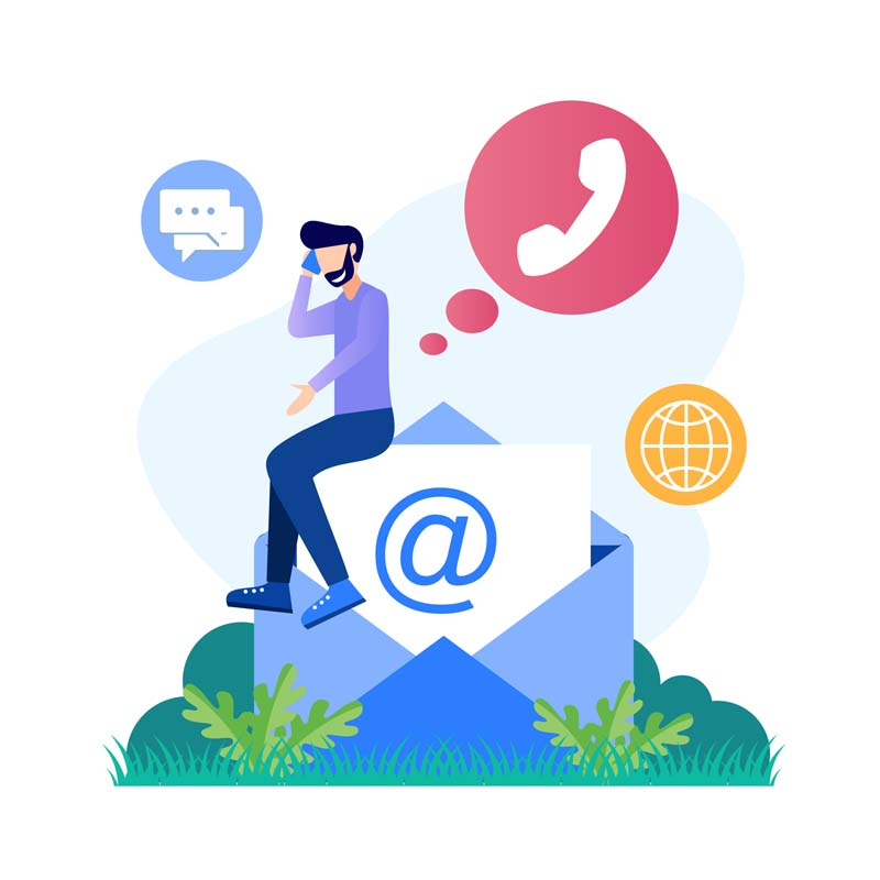 دانلود وکتور مفهومی پشتیبانی آنلاین