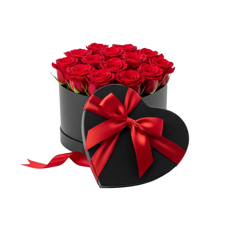 دانلود طرح گل کادویی قلب