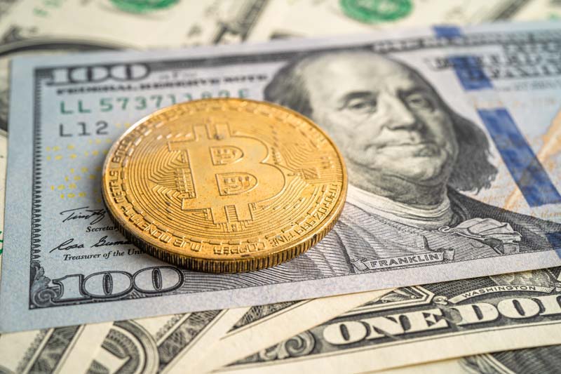 دانلود عکس با کیفیت دلار و بیت کوین