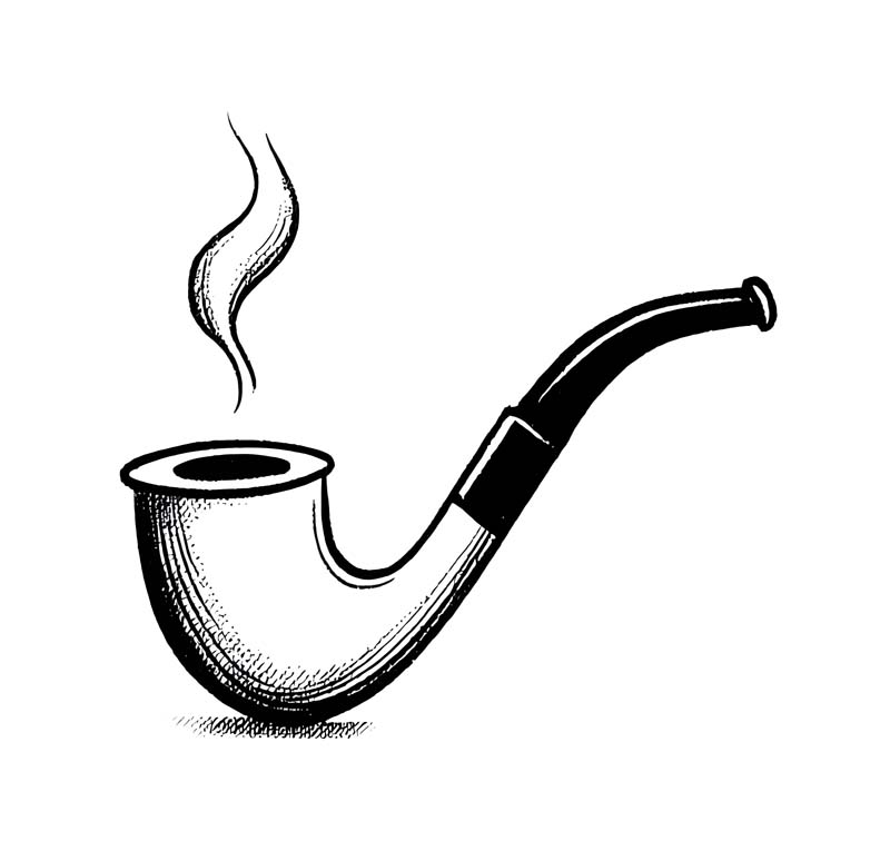 دانلود طرح پیپ سیاه و سفید روشن