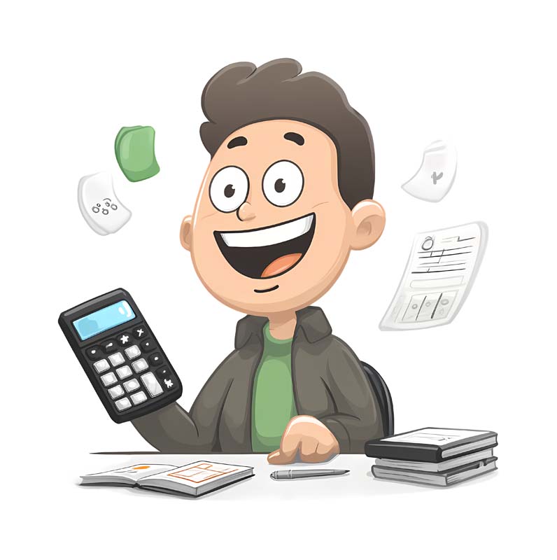 دانلود طرح مرد حسابدار کارتونی