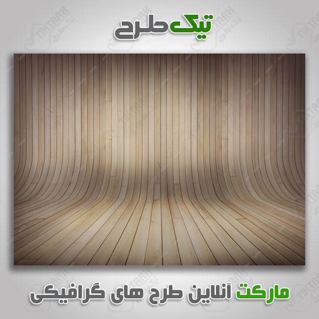 پس زمینه لایه باز قهوه ای با طرح چوب
