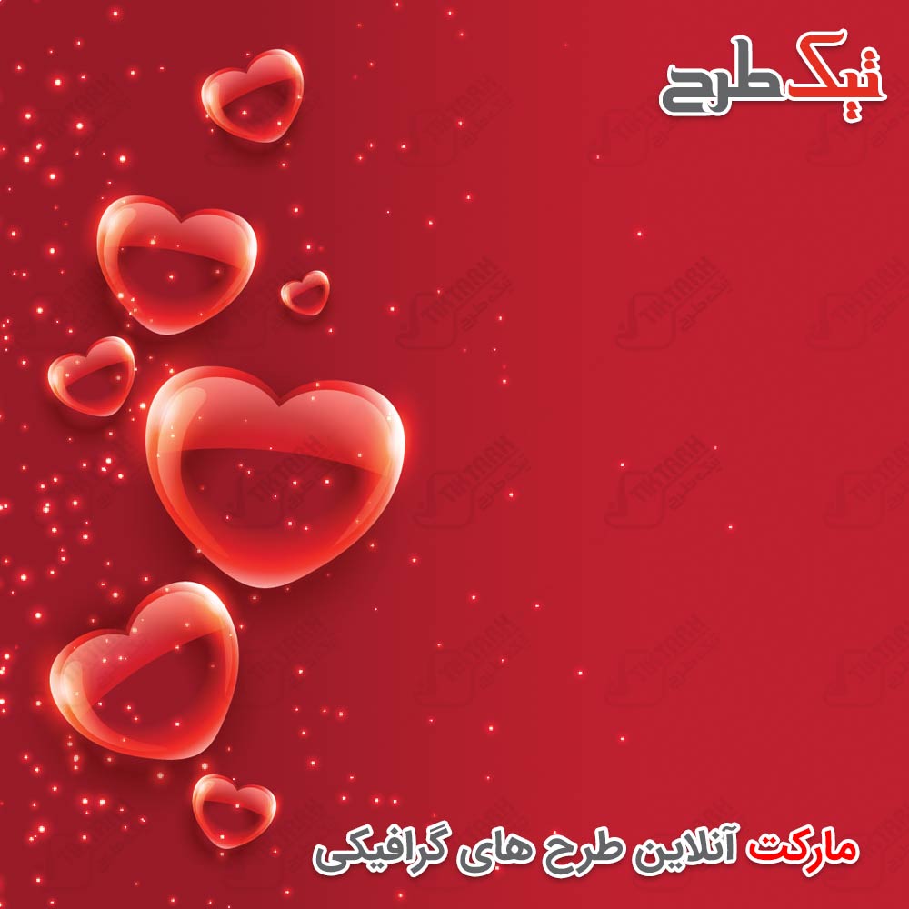 دانلود تصویر پس زمینه عاشقانه قرمز