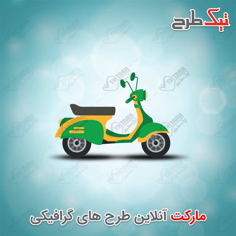 دانلود کلیپ آرت موتور سیکلت کارتونی