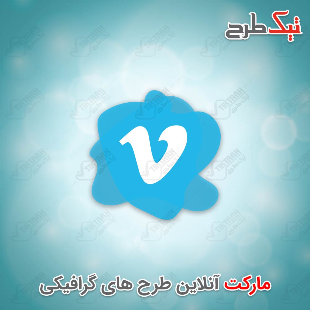 دانلود طرح لایه باز آیکون v انتزاعی