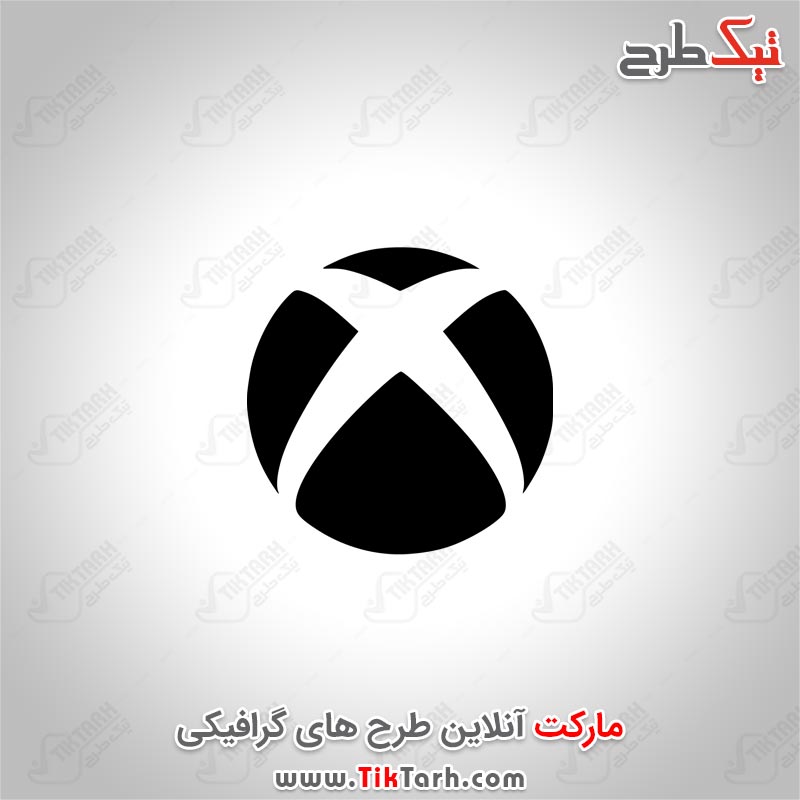 دانلود لوگوی سیاه سفید Xbox