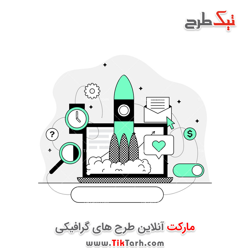 دانلود کلیپ آرت لپ تاب و موشک