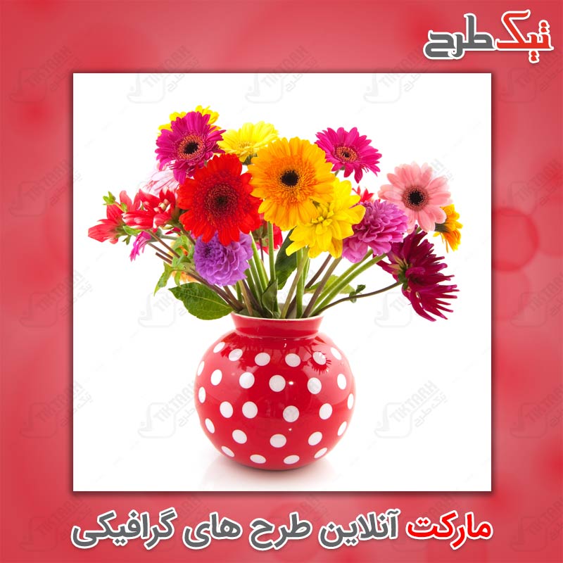 دانلود عکس لارج فرمت گلدان گل زیبا