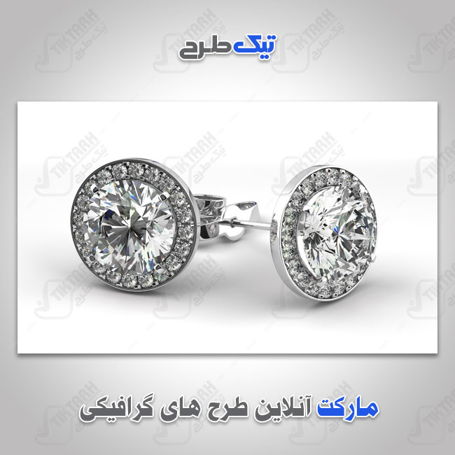 دانلود عکس با کیفیت گوشواره نقره ای