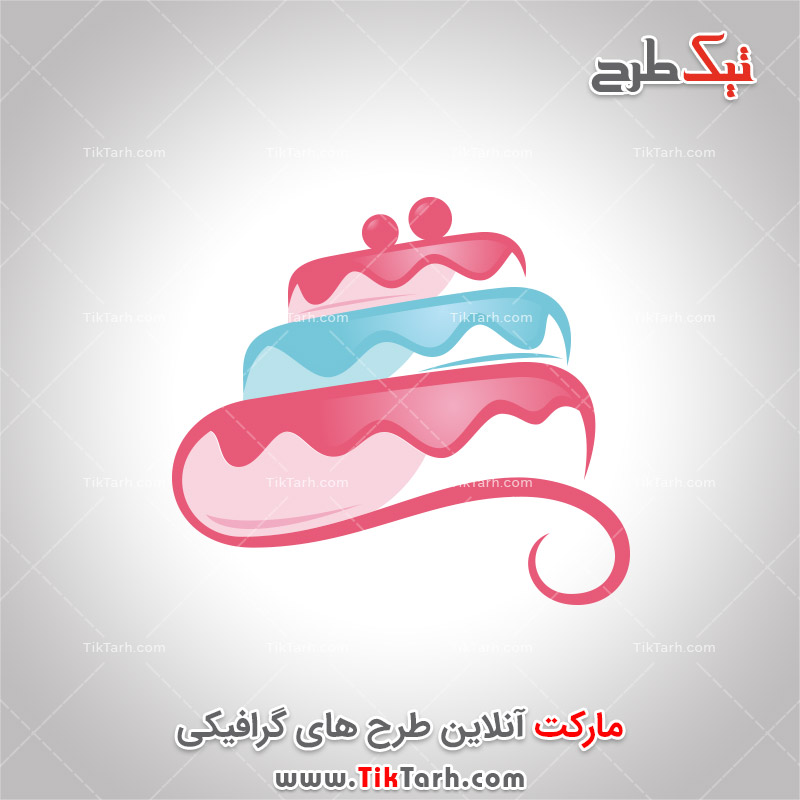 دانلود لوگو لایه باز فانتزی با طرح کیک تولد