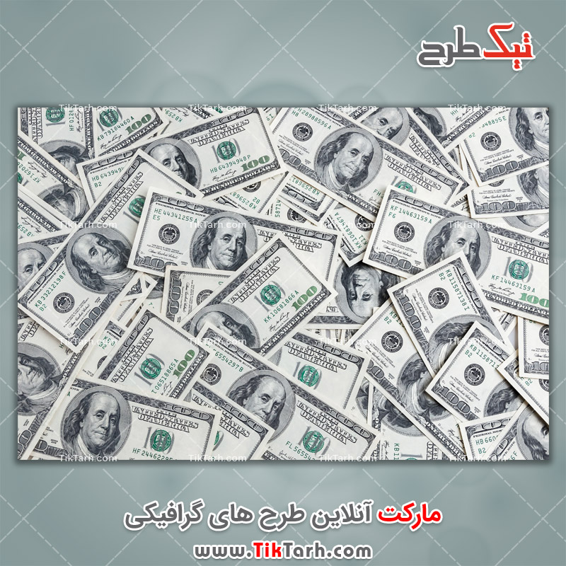 دانلود تصویر با کیفیت اسکناس های 100 دلاری