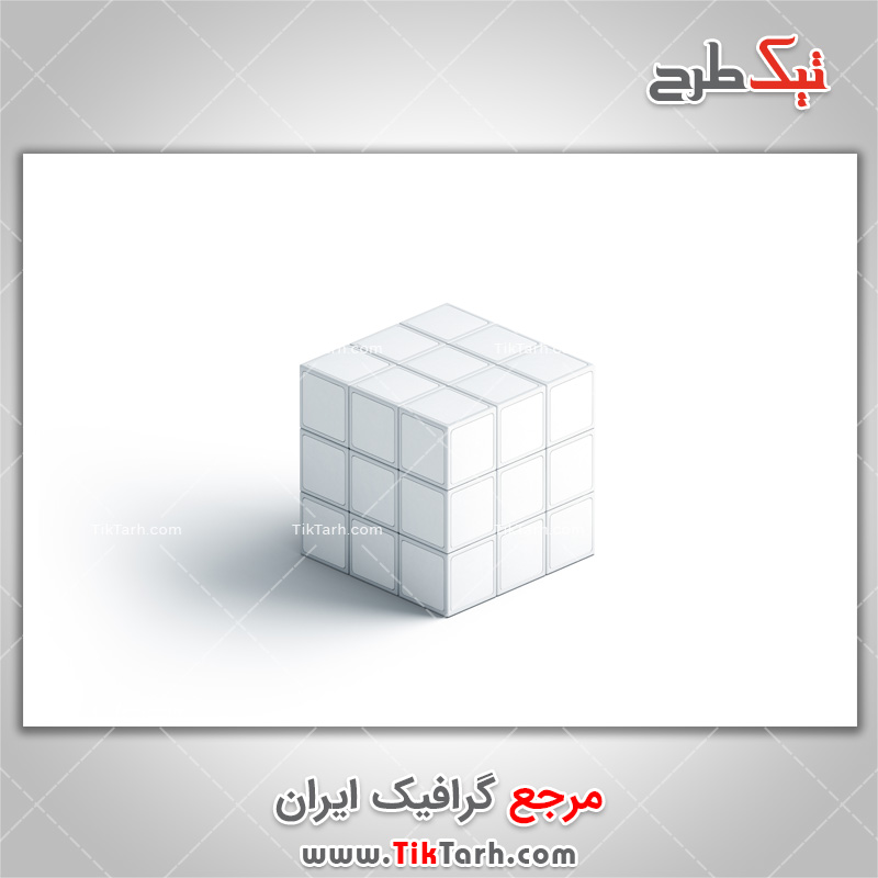 عکس لارج فرمت مکعب روبیک سفید