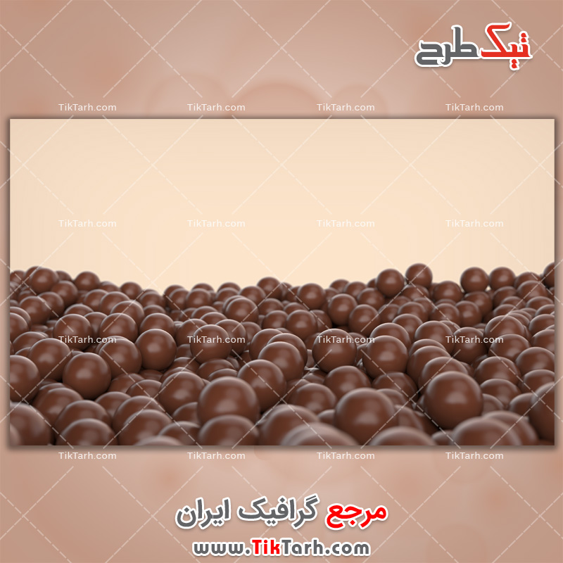 عکس لارج فرمت شکلات توپی