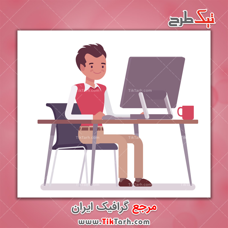 دانلود وکتور مفهومی مهندس کامپیوتر