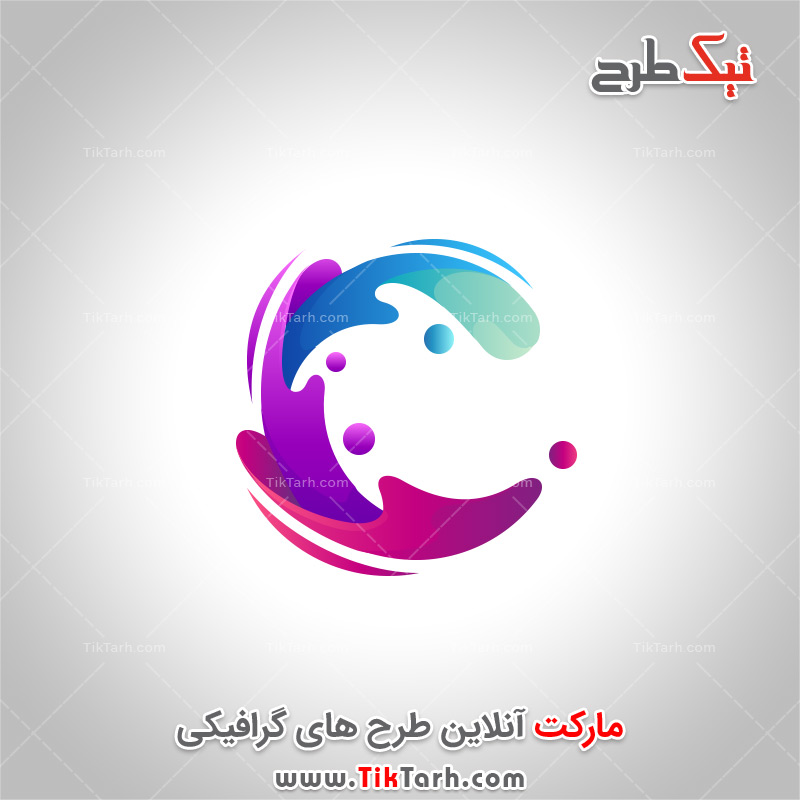 دانلود طرح لایه باز لوگو حرف C