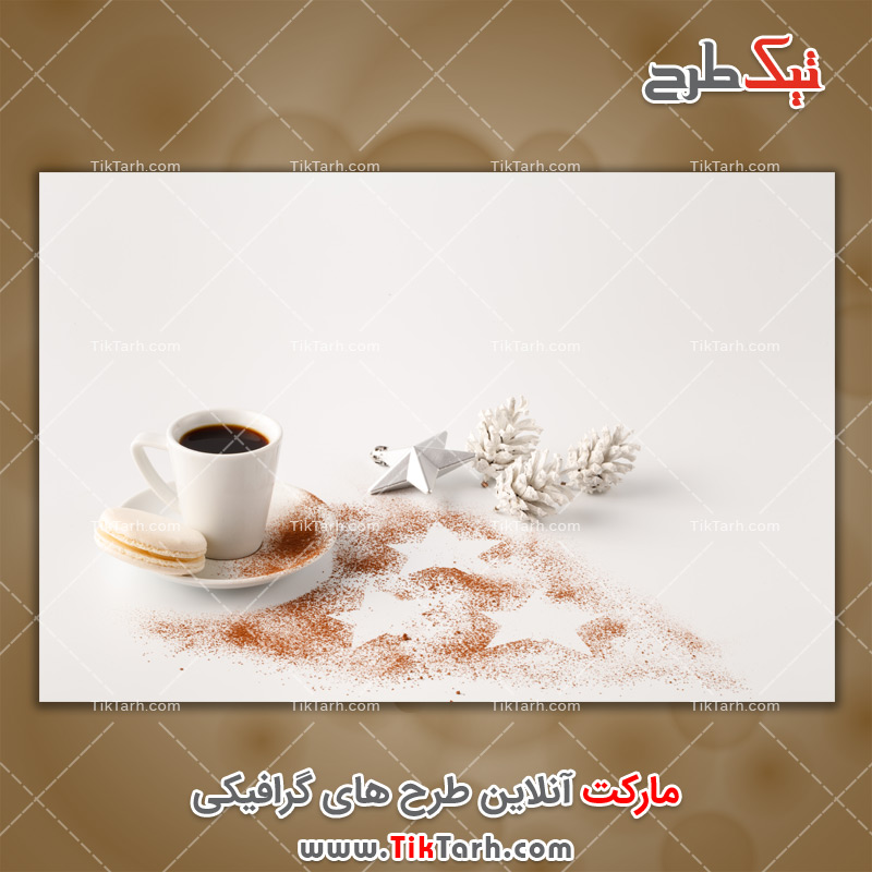 دانلود عکس باکیفیت فنجان قهوه و کیک