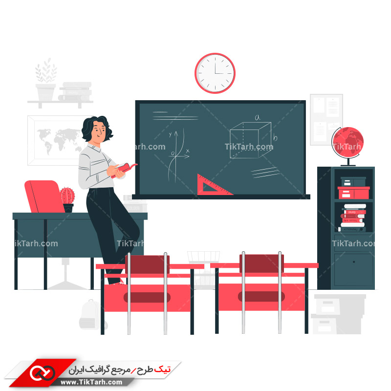 دانلود وکتور مفهومی کلاس درس ریاضی